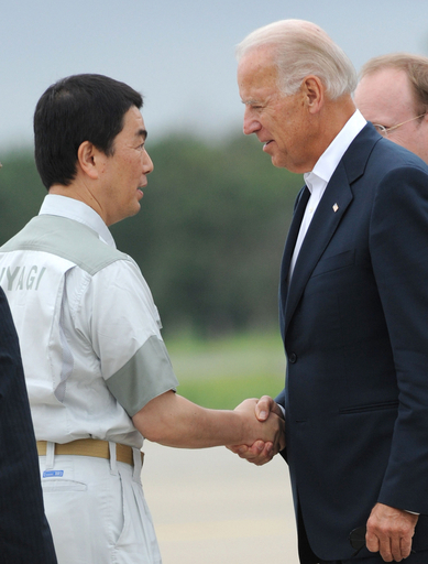 バイデン米副大統領が宮城県を訪問