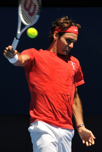 フェデラーらが最終調整、全豪オープン