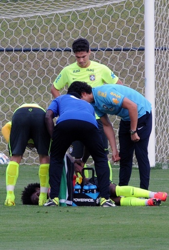 ウィリアンが練習中に負傷、ブラジルに新たな不安材料