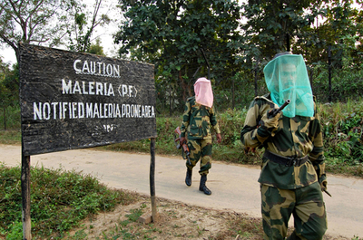国境警備隊員の間にマラリア感染が増加、インド
