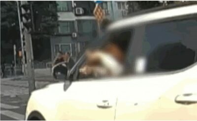 信号待ちで突然チョキチョキ、車の窓から頭を出し「髪を切る女性」に目を疑う…韓国で物議