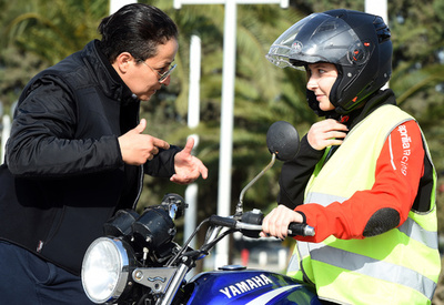 先駆者が指導、チュニジアの女性バイカーたち