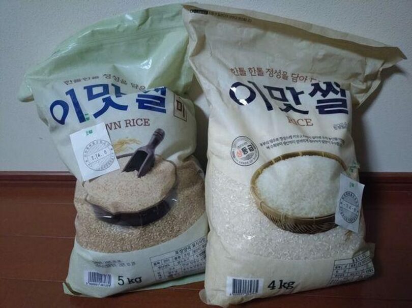 日本人観光客が韓国で購入したコメ＝ブログキャプチャー(c)news1