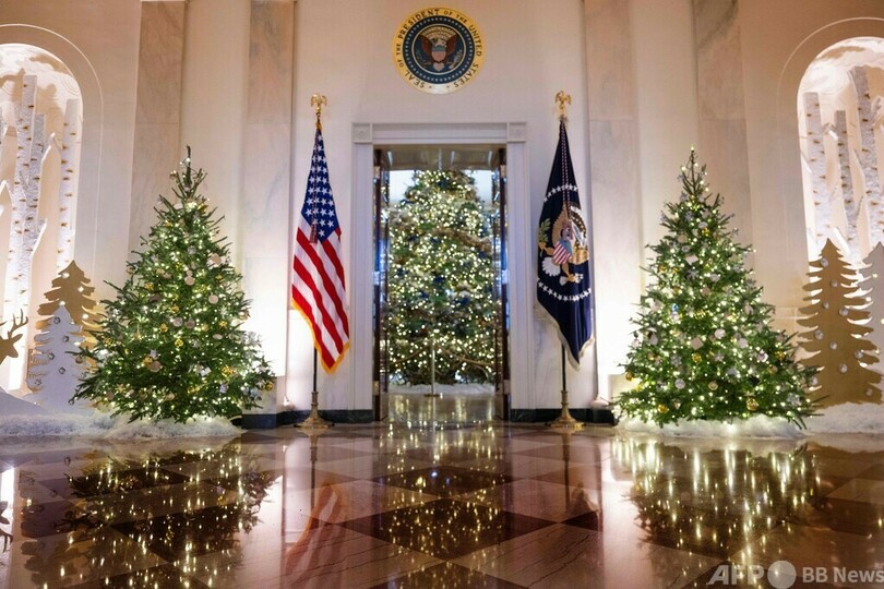 米ホワイトハウス、クリスマス装飾を公開