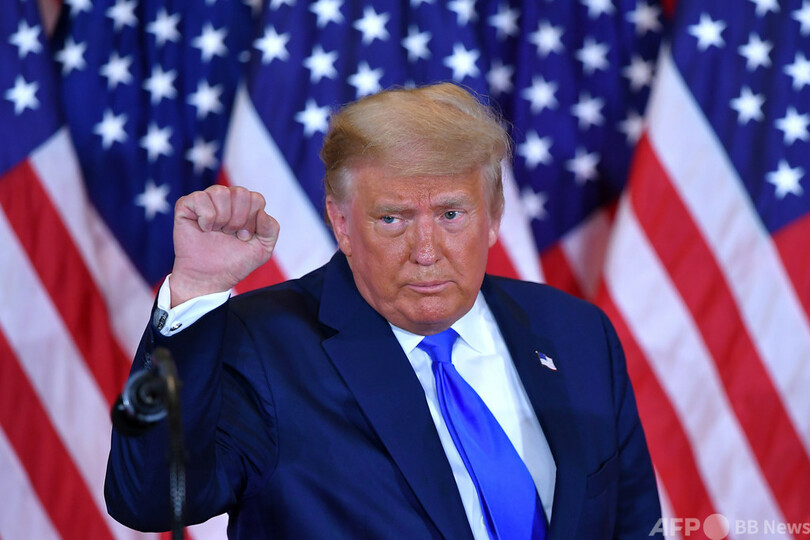トランプ氏、「勝利」宣言 集計は法廷闘争も辞さず