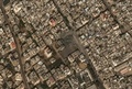 イスラエル軍の攻撃を受けたガザ地区のアル・スーシ・モスクの残骸を捉えた衛星画像。米宇宙技術会社マクサー・テクノロジーズ提供（2023年10月10日撮影）。(c)AFP PHOTO / Satellite image ©2023 Maxar Technologies
