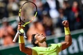 全仏オープンテニス、男子シングルス準決勝。勝利を喜ぶラファエル・ナダル（2019年6月7日撮影）。(c)Martin BUREAU / AFP