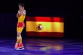 平昌冬季五輪、フィギュアスケートのエキシビションに臨むハビエル・フェルナンデス（2018年2月25日撮影）。(c)AFP/Mladen ANTONOV