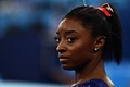 東京五輪、体操女子予選に臨んだシモーネ・バイルス（2021年7月25日撮影）。(c)Loic VENANCE / AFP