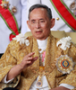 タイのプミポン・アドゥンヤデート（Bhumibol Adulyadej）国王は5日、84歳の誕生日を迎え、長期入院中のバンコク（Bangkok）の病院から一時王宮に戻り、祝賀式典に出席した。式典終了後、プミポン国王は病院に戻った。

写真は、王宮から病院に戻る際に、手を振る国王（2011年12月5日撮影）。(c)AFP/Pairoj