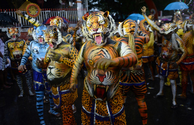 トラトラトラ、インドの民俗芸能「トラ踊り」