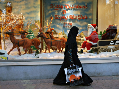 ムンバイのクリスマスディスプレー