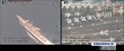 イラン革命防衛隊、米空母上空でスパイ飛行に成功と報道