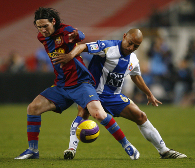 バルセロナ アウェーでエスパニョールと分ける