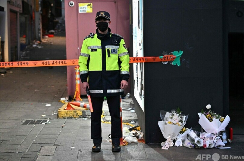 韓国警察、警察署など8か所強制捜査 ソウル雑踏事故