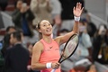 テニス、中国オープン、女子シングルス4回戦。勝利を喜ぶ鄭欽文（2024年10月2日撮影）。(c)GREG BAKER / AFP