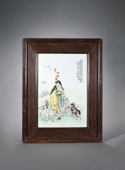 清代雍正盧芹斎粉彩蒔金花鳥梅瓶 景徳鎮 陶磁器 装飾品 現代工芸