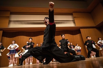 Japan's macho cheerleaders fight to save a tradition