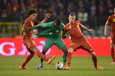 ベルギーとコートジボワールの親善試合は引き分けに終わる