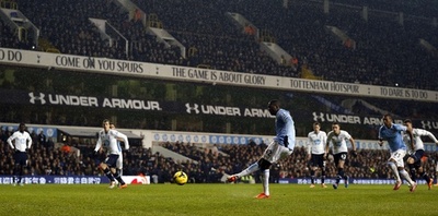 シティがトッテナムに大勝で首位浮上