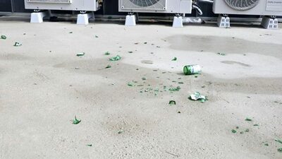 ドッグランに割れた焼酎瓶、缶、ゴミ…韓国・防犯カメラに映った若者たちの「危険」な投棄