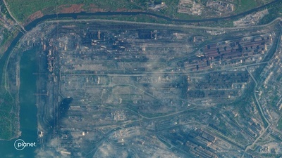 製鉄所から民間人50人避難 マリウポリ、停戦に暗雲も