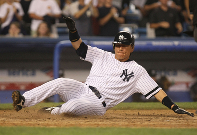 松井秀喜 2安打を放ち13連続試合安打