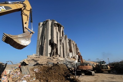 国連開発計画、レバノン爆発の有害がれき調査 廃棄上の懸念も