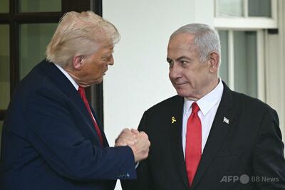 トランプ氏、ガザ停戦に向けネタニヤフ氏と2日連続会談