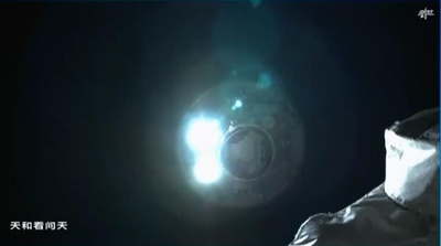 実験モジュール「問天」とコアモジュール「天和」の結合体がドッキングを完了