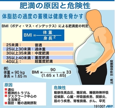 肥満の原因と危険性