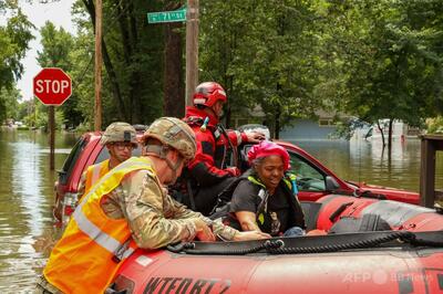 米インディアナ州で激しい嵐による洪水、5人が死亡