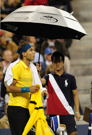 ナダル対ゴンザレス戦は降雨により順延、全米オープンテニス