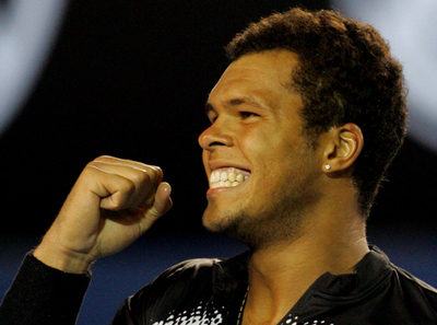 ツォンガ 自身初のグランドスラム4強入り