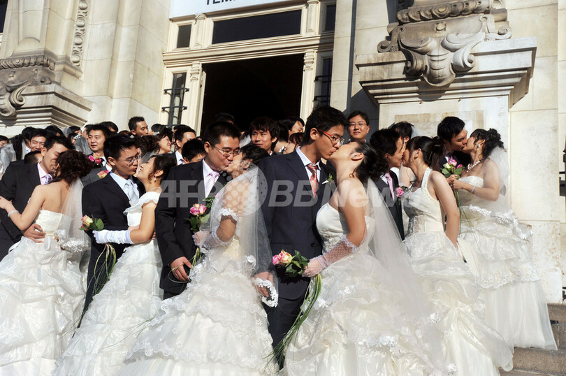 フランスで結婚式を挙げる中国のカップルたち 気分はお姫様 写真5枚 国際ニュース Afpbb News