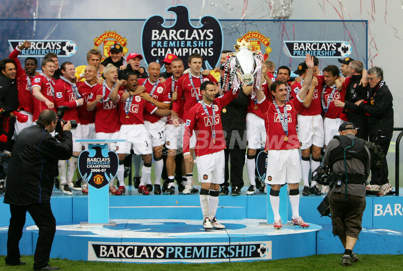 ＜サッカー プレミアリーグ＞マンチェスター・ユナイテッド ホームで優勝セレモニー - 英国