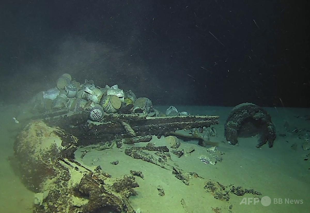 地中海に沈んだ16世紀の商船発見、仏領海で最深 写真3枚 国際ニュース