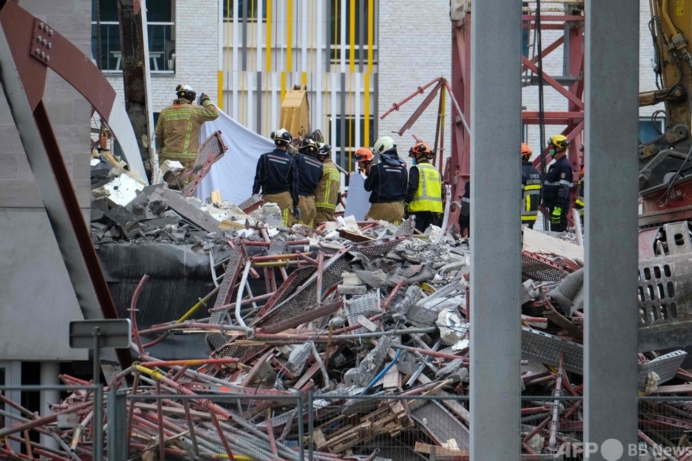 建設中の学校が倒壊、下請け作業員5人死亡 ベルギー