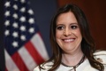 米首都ワシントンの連邦議会議事堂で、共和党の党会議議長に選出されたエリス・ステファニク氏（2021年5月14日撮影）。(c)MANDEL NGAN / AFP