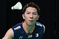 バドミントン、アジア団体選手権、男子準々決勝、インド対日本。試合に臨む渡邉航貴（2024年2月16日撮影）。(c)Mohd RASFAN / AFP