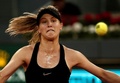 テニス、マドリード・オープン、女子シングルス2回戦。試合に臨むユージェニー・ブシャール。アナトリア通信提供（2017年5月8日撮影）。(c)Anadolu Agency/Burak Akbulut