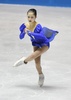 世界フィギュアスケート国別対抗戦2015、女子シングル・ショートプログラム。演技に臨む宮原知子（2015年4月16日撮影）。(c)AFP/Toru YAMANAKA