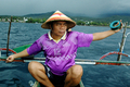 2007年6月27日、インドネシアのマナド（Manado）でシーラカンスを釣り上げた漁師のジュスティヌス・ラハマ（Justinus Lahama）さん。(c)AFP/Ronan BOURHIS