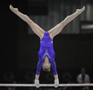 ベルギーのブリュッセル（Brussels）で開催された第29回女子体操欧州選手権大会（29th Women&apos;s Artistics Gymnastics European Championships）で撮影された選手たちの華麗な演技を写真でまとめた。

段違い平行棒で演技を披露するロシアのアナスタシア・グリシナ（Anastasia Grishina、2012年5月10日撮影）。(c)AFP/JOHN THYS