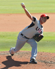 第2回ワールド・ベースボール・クラシック（%%2009 World Baseball Classic%%）強化試合、トロント・ブルージェイズ（%%Toronto Blue Jays%%）対米国。3番手で登板し、1回を投げ無安打無失点に抑えた米国のスコット・シールズ（%%Scot Shields%%）。試合は米国が5-6でサヨナラ負けを喫した。（2009年3月4日撮影）(c)AFP/Getty Images/Al Messerschmidt