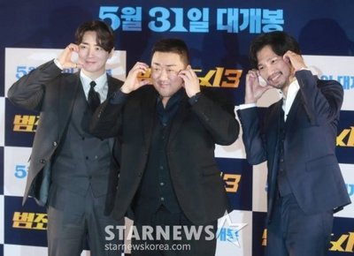 「犯罪都市3」マ・ドンソク×イ・ジュニョク、今週末舞台挨拶を予告…観客1000万突破