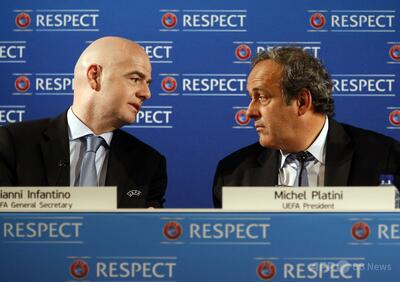 元部下のFIFA会長は「退任すべき」、UEFA前会長プラティニ氏