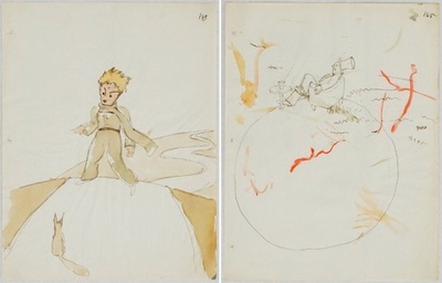 「星の王子さま」のスケッチ、スイスで発見 保存状態は良好