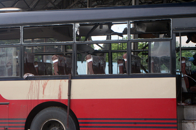 フィリピン・ミンダナオ島、停車中のバスが爆発 5人死亡