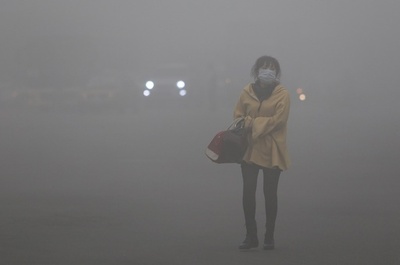 中国・ハルビンで深刻な大気汚染、PM2.5計測上限超え